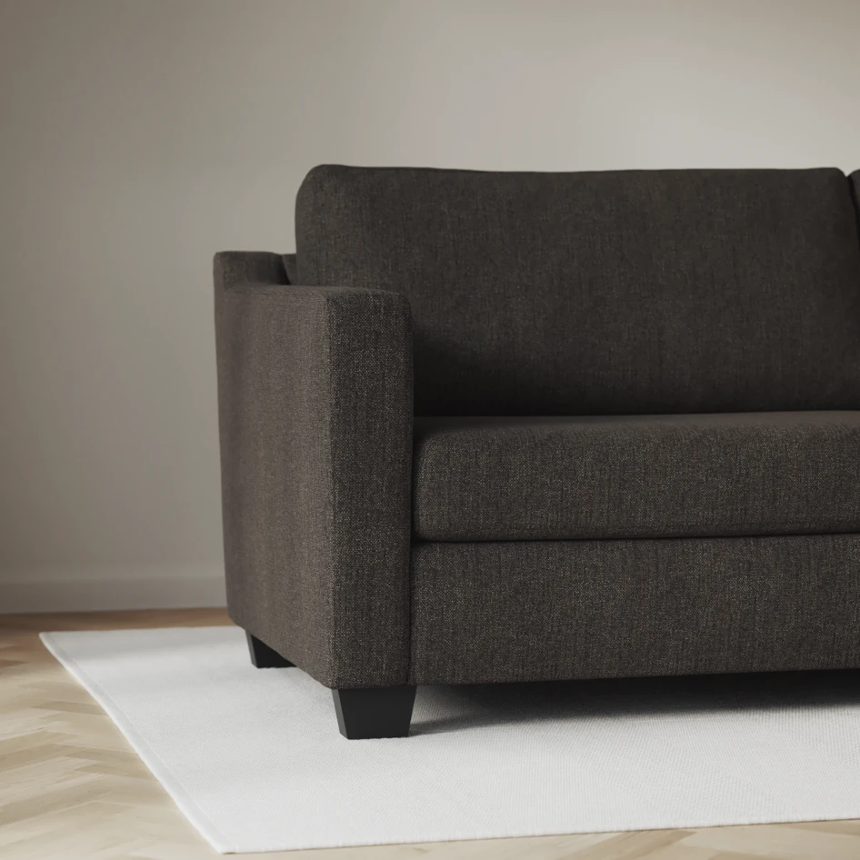 Friday - 2,5-sits soffa med divan höger - Brun