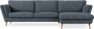 Madison Lux - 3-sits soffa med schäslong höger - Vit