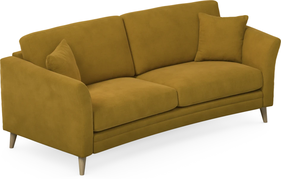 Eden - 2,5-sits soffa svängd - Gul