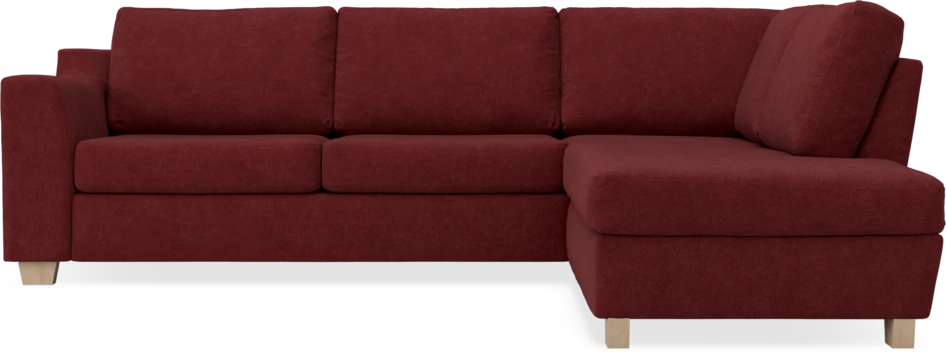 Friday - 2,5-sits soffa med divan höger - Rosa