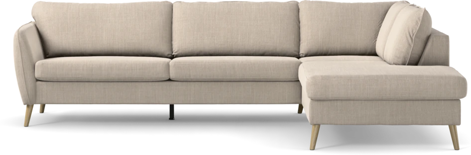 County - 2,5-sits soffa med divan höger - Beige