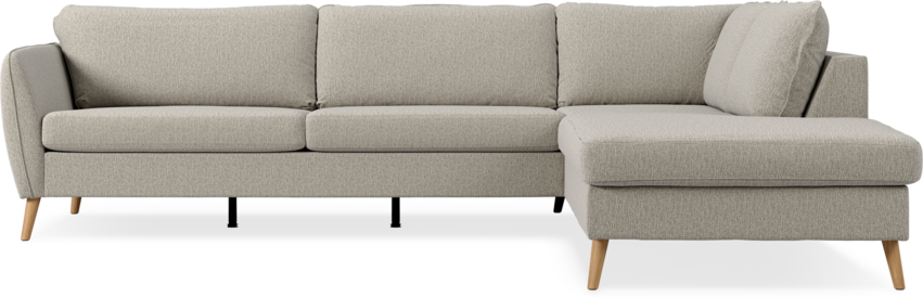County - 2,5-sits soffa med divan höger - Beige