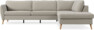 County - 2,5-sits soffa med divan höger - Beige
