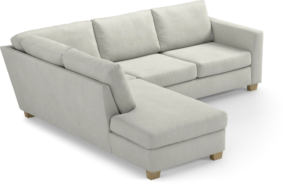 Friday - 2,5-sits soffa med divan vänster - Vit