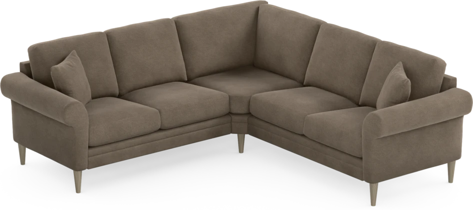 Eden - Hörnsoffa, 2+2-sits - Brun