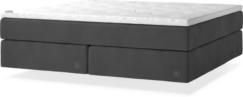 Cape Farewell Exclusive - Kontinentalsäng, dubbelsäng med svävande utseende - Grå