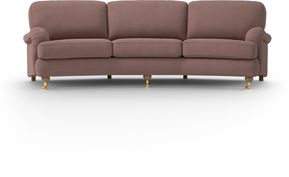Oxford - 3-sits soffa svängd - Rosa