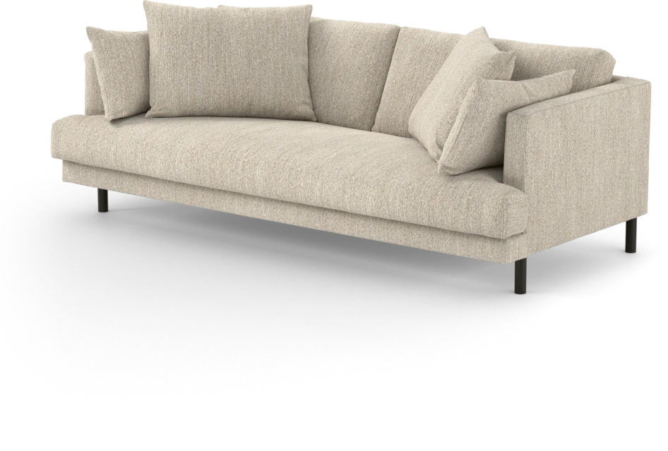Harper - 3-sits soffa, hel dyna - Beige
