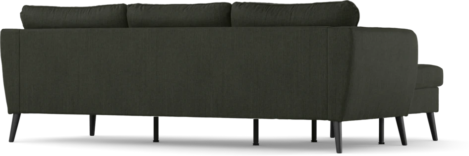 County - 3-sits soffa med flyttbar schäslong - Grön