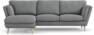Madison Lux - 2-sits soffa med schäslong vänster - Vit