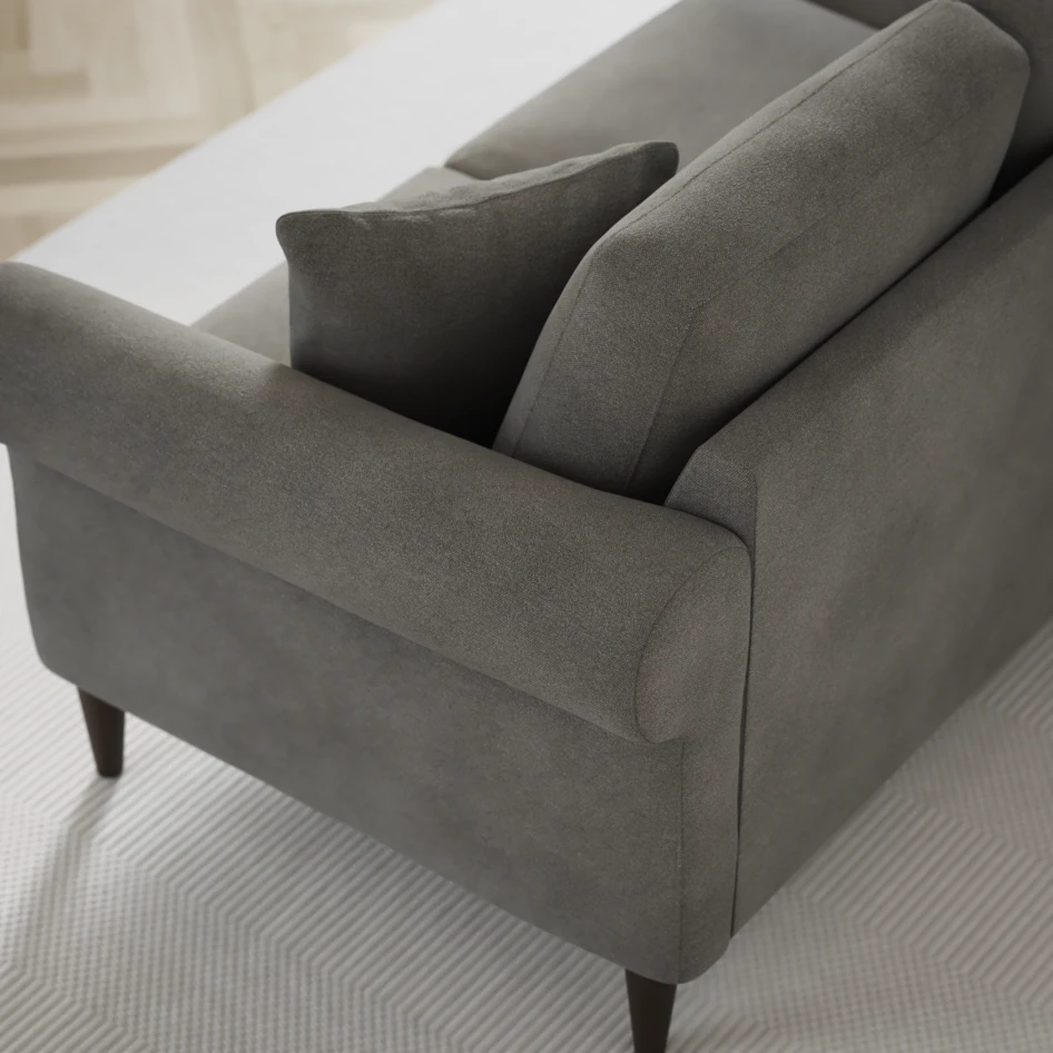 Eden - 2,5-sits soffa svängd - Grå