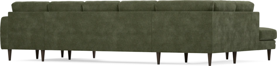 Eden - 3-sits soffa med divan vänster och schäslong höger - Grön