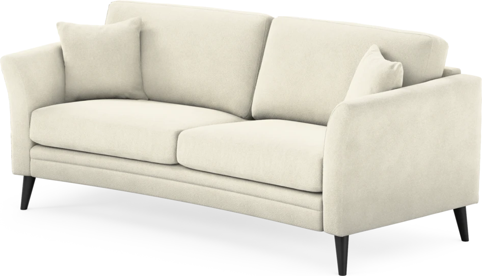 Eden - 2,5-sits soffa svängd - Vit