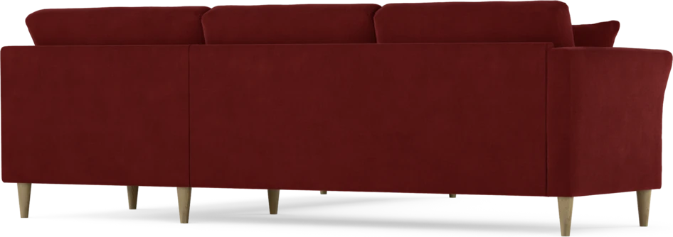 Eden - Hörnsoffa, 2,5+2,5-sits - Röd