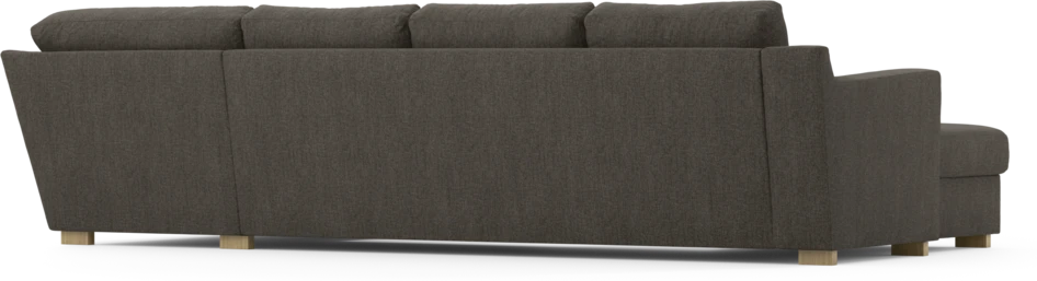Friday - 3-sits soffa med schäslong vänster och divan höger - Brun