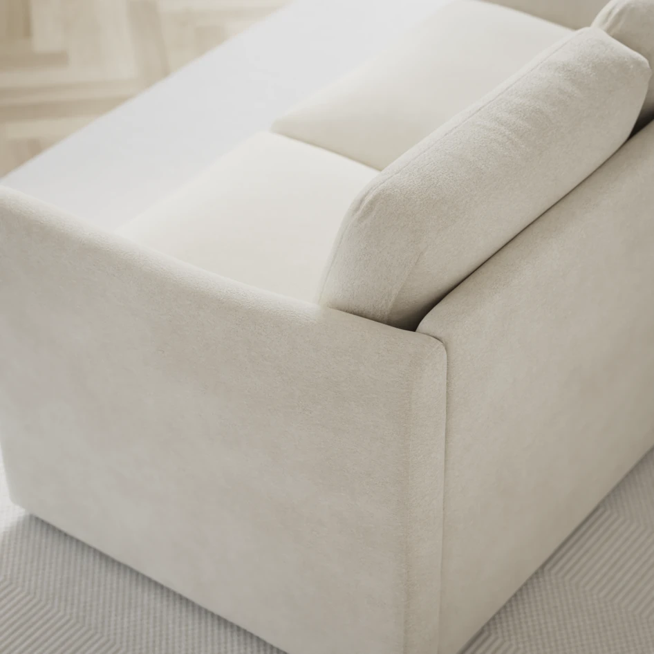 Öland - Bäddsoffa 3-sits, längsbäddad - Vit