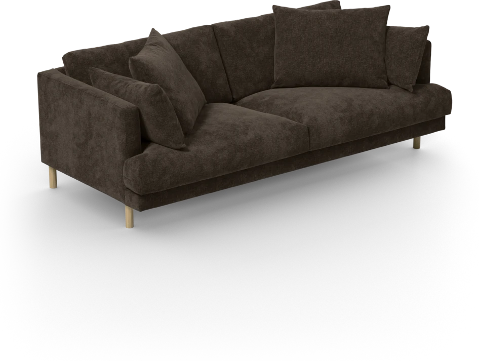 Harper - 3-sits soffa - Brun