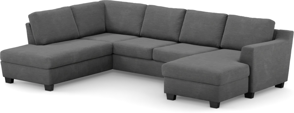 Friday - 3-sits soffa med divan vänster och schäslong höger - Grå