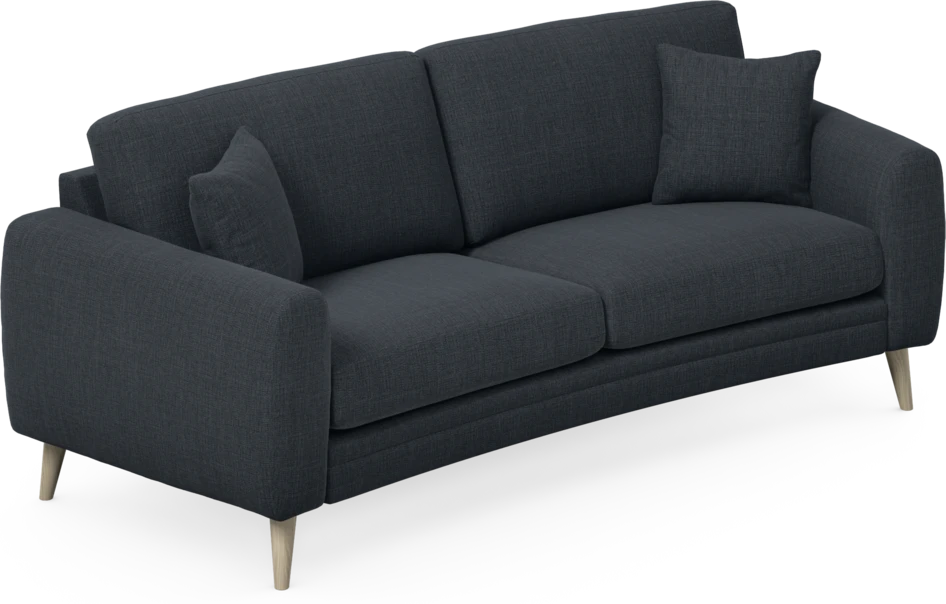 Eden - 2,5-sits soffa svängd - Blå