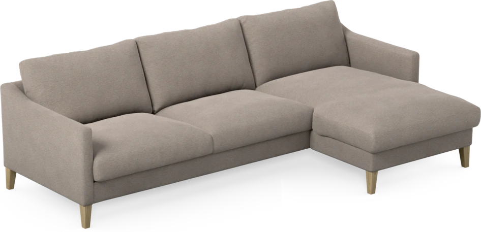 Winston - 3-sits soffa med schäslong, vändbar - Beige