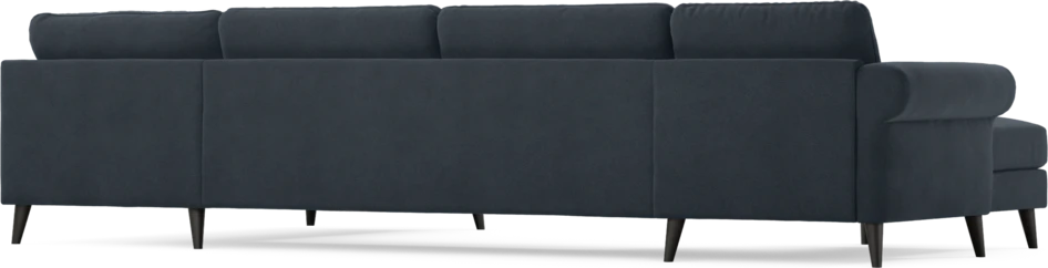 Bridge - 3-sits soffa med schäslong vänster och divan höger - Blå