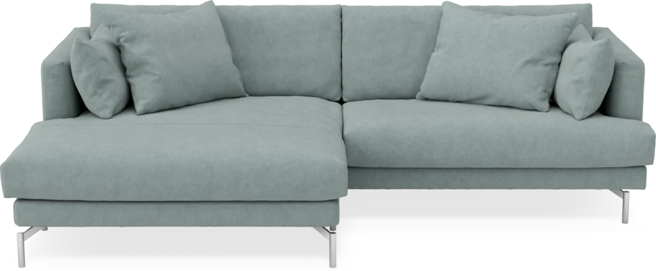 Harper - 4-sits med schäslong XL vänster - Grön