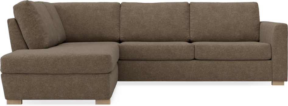 Friday - 2,5-sits soffa med divan vänster - Brun