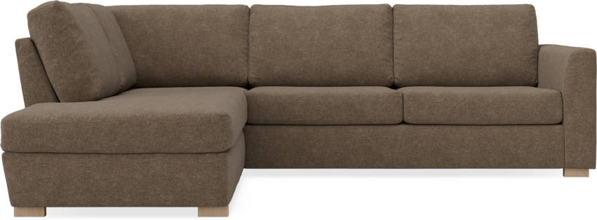 Friday - 2,5-sits soffa med divan vänster - Brun