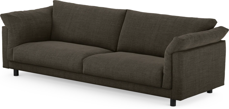 Cherrie - 4-sits soffa, fast klädsel - Brun