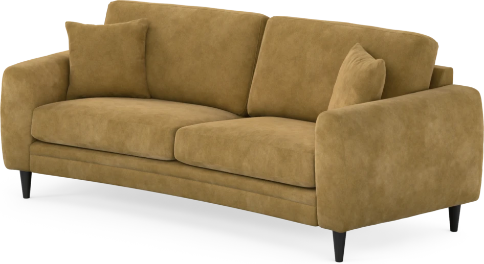 Eden - 2,5-sits soffa svängd - Gul