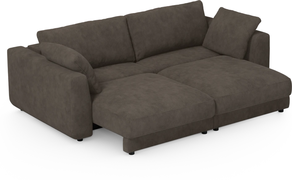Amie - Bäddsoffa 3-sits - Brun