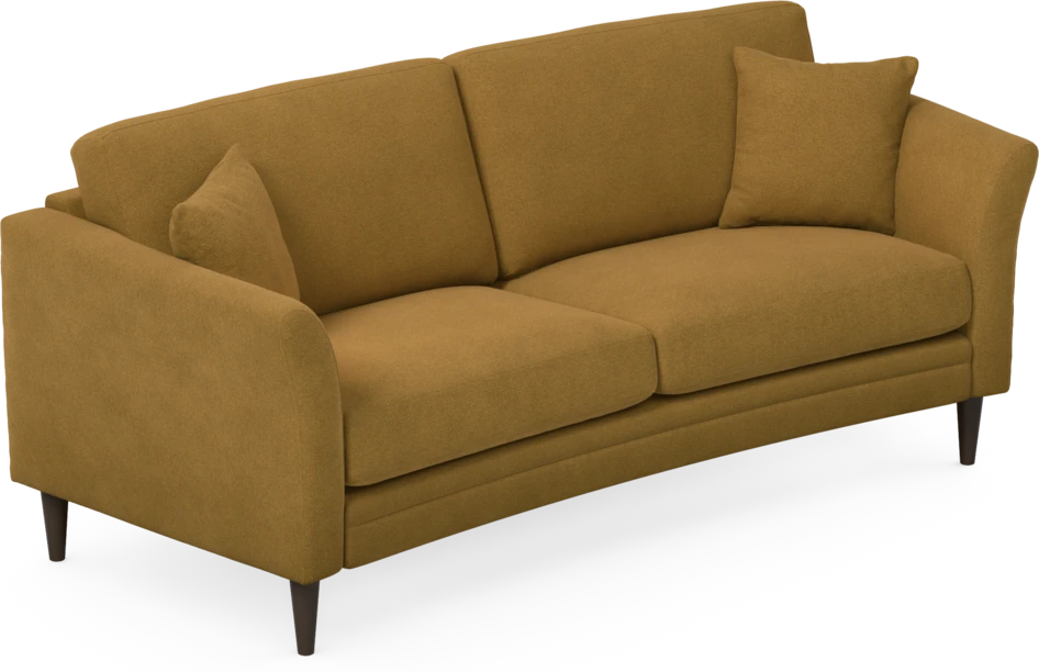 Eden - 2,5-sits soffa svängd - Gul