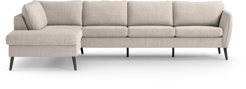 County - 3-sits soffa med divan vänster - Beige