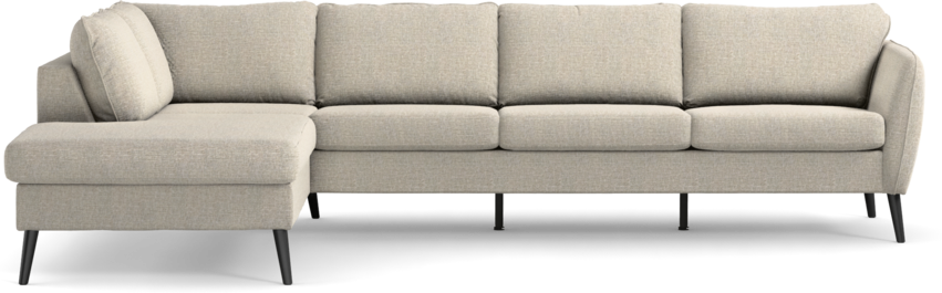 County - 3-sits soffa med divan vänster - Beige