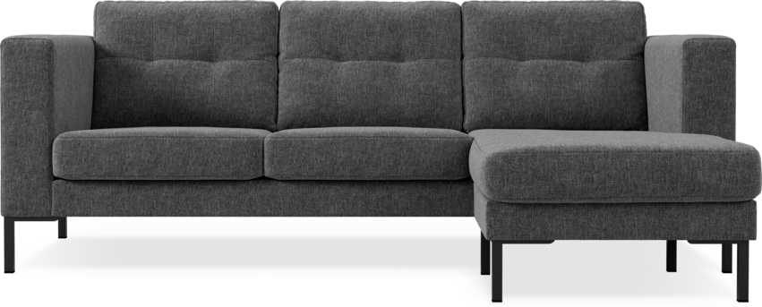 Rio - 3-sits soffa med schäslong höger - Grå
