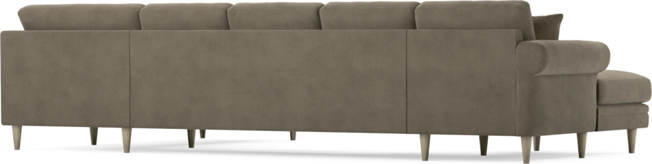 Eden - 3-sits soffa med schäslong vänster och divan höger - Beige