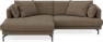 Harper - 4-sits med schäslong XL vänster - Brun
