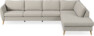 County - 3-sits soffa med divan höger - Beige