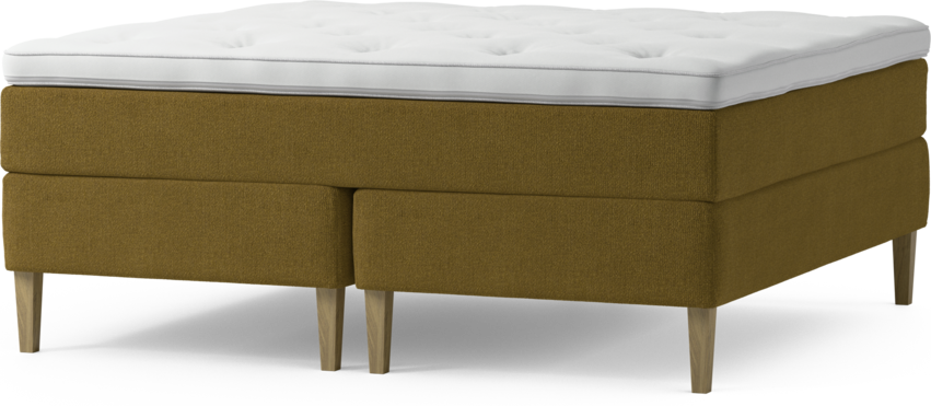 Delux Dream - Kontinentalsäng, dubbelsäng med bäddmadrass och sängben