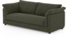 Cherrie - 2,5-sits soffa, hel dyna och kappa - Grön