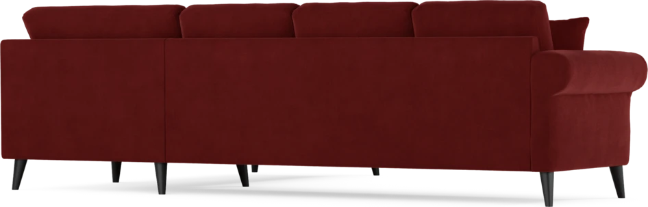 Eden - Hörnsoffa, 3+2-sits - Röd