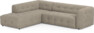 Bella - 3-sits soffa med divan vänster - Beige