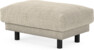 Cherrie - Fotpall 110, fast klädsel - Beige