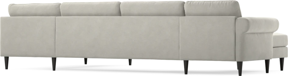 Bridge - 3-sits soffa med schäslong vänster och divan höger - Grå