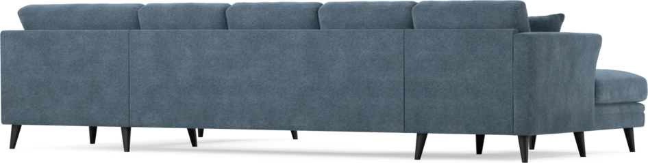 Eden - 3-sits soffa med schäslong vänster och divan höger - Blå