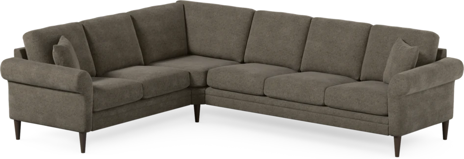 Eden - Hörnsoffa, 2+3-sits - Brun