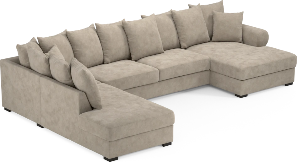 Town - 3-sits soffa med divan vänster och schäslong höger - Beige