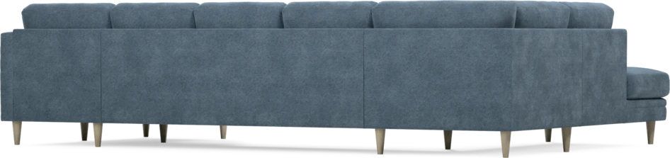 Eden - 3-sits soffa med divan vänster och schäslong höger - Blå