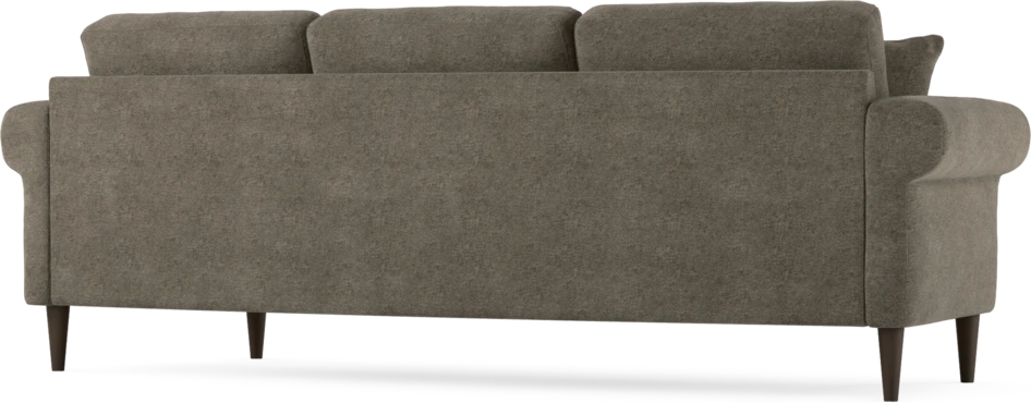 Eden - 3-sits soffa svängd - Brun