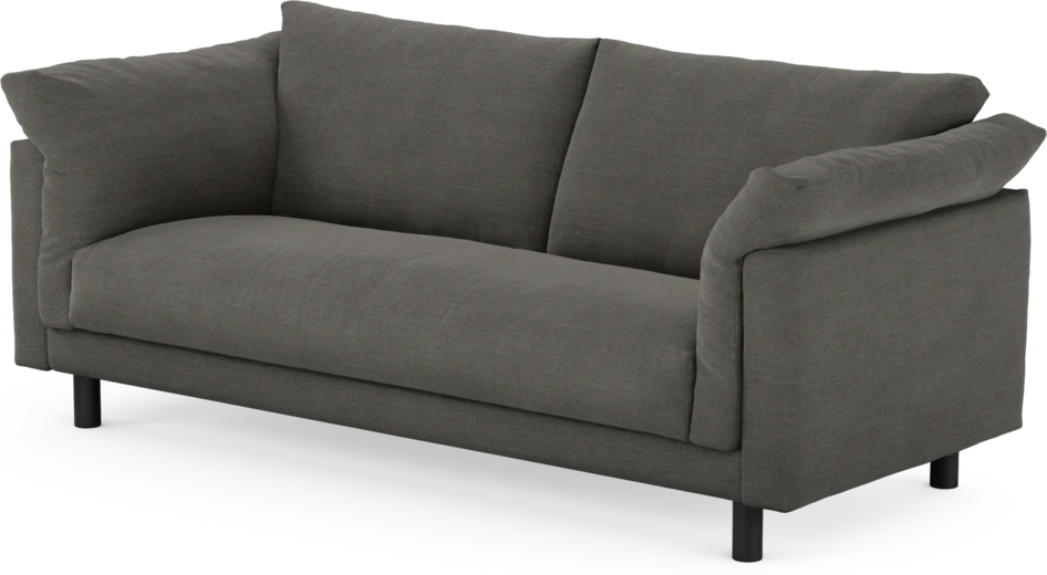 Cherrie - 2,5-sits soffa, hel dyna, fast klädsel - Grå